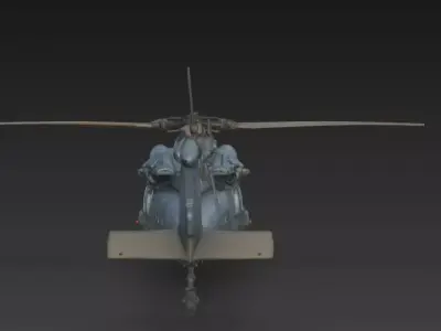 UH-60 Black Hawk Helicopter High Detail 3D Model 3D model