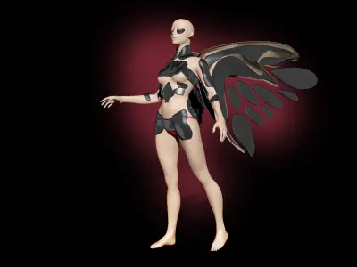 Sci-Fi Angel Free 3D model