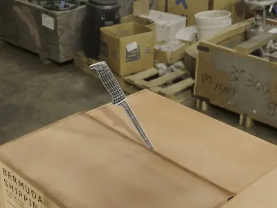 FishingKnife knife on wall Free low-poly 3D model