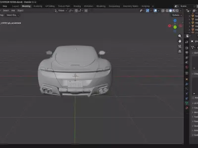 Ferrari Roma 2021 Ultra High Poly Luxury Sports Car 3D Model 3D model