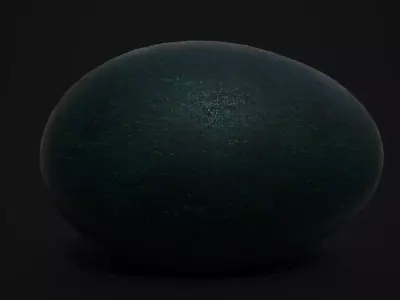 Emu Egg Low-poly 3D model
