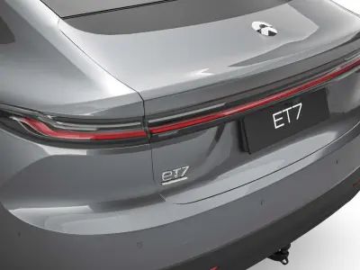 2025 NIO ET7 With Interior 3D model purchase