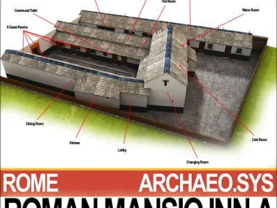 Roman Mansio Inn A 3D model