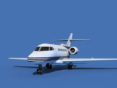 Hawker Siddley 1000 V01 3D model