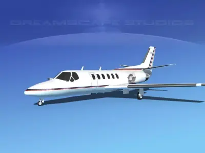 Cessna C550 Citation II V14 3D model