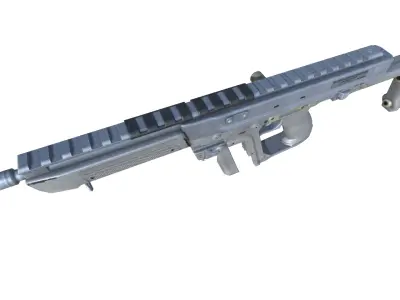 35-Blishlok-gun model 3d game ready model Low-poly 3D model Low-poly 3D model