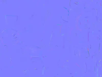 Cartoon Wolf Character 3D Model Cozy Winter Mascot Low-poly 3D model