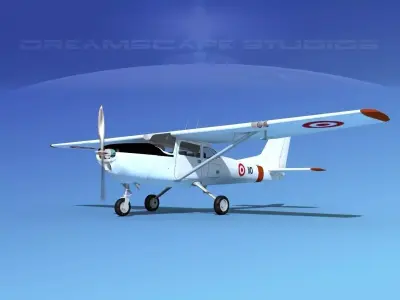 Cessna T-41 Mescalero Singapore AF 3D model