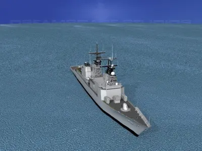 Spruance Class DD968 Author W Radford 3D model