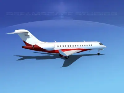 Bombardier Global 5000 V03 3D model