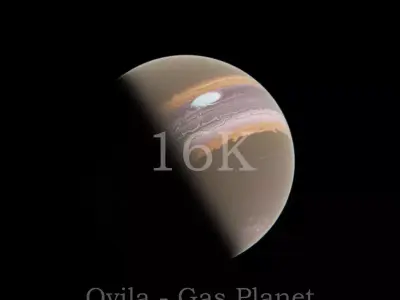 Ovilia - Gas Planet Textures 16K 3D model