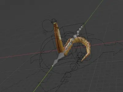 animated and rigged snake Free 3D model