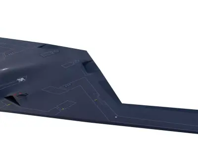 Northrop Grumman B 21 Raider Free low-poly 3D model