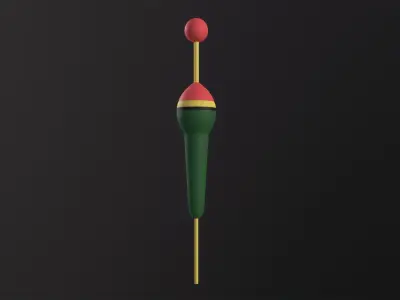 Fishing Float 3D Model Low-poly 3D model