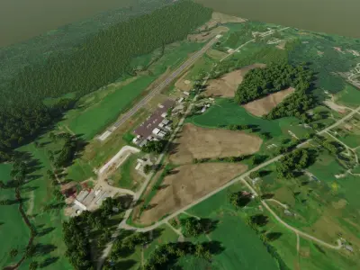 Morrisville-Stowe Airport Vermont 3D model