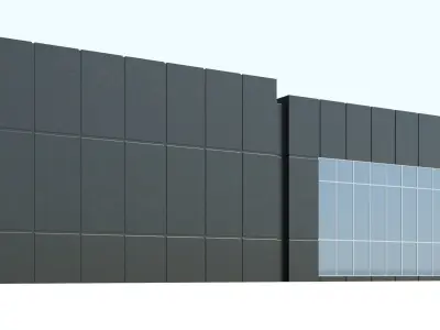 Mall Building Low-poly 3D model
