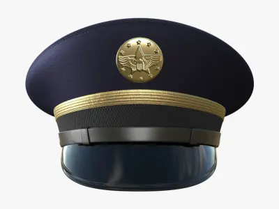 Army Service Cap PBR Low-poly 3D model