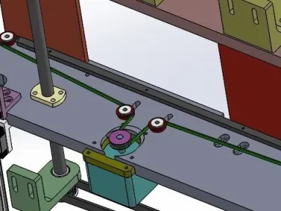 Belt conveyor belt 3D model