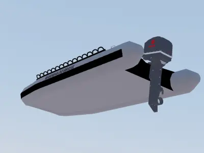 Boat Brazilian Navy Low-poly 3D model