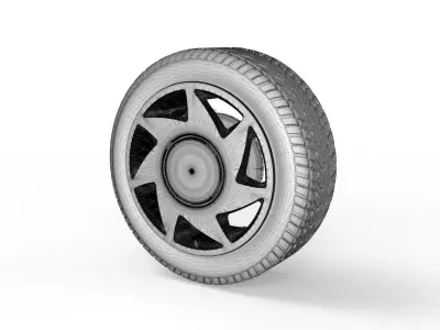 Sedan and Hatchback 90 Rims 517-319 3D model 3D model