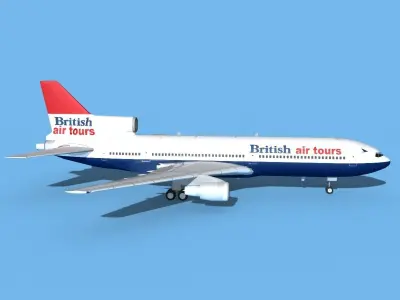 Lockheed L-1011 British Airtours 3D model