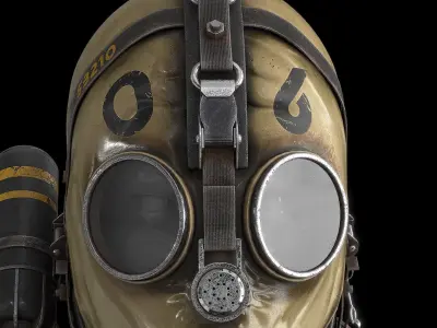 Postapocaliptico Gas Mask 3D model