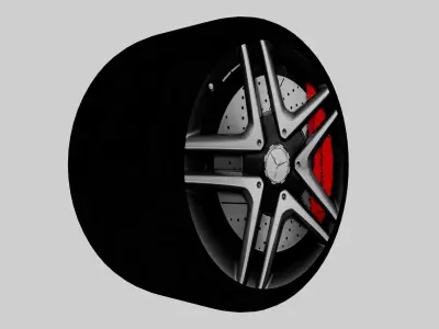 Car Tires 3D Models Low-poly 3D model