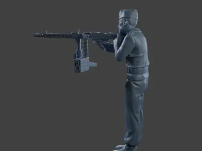 German Tank Crew unit ww2 GTC2 001 3D print model