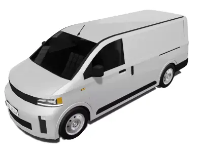 Cargo Van Low-poly 3D model purchase
