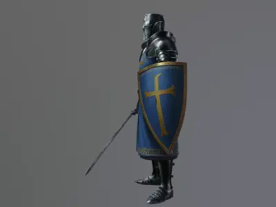blue templar 3D model