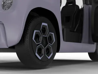 Citroen Ami 2020 3d model HQ interior 3D model