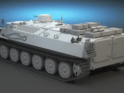 MT-LB High-Poly Collection armoured vehicle 