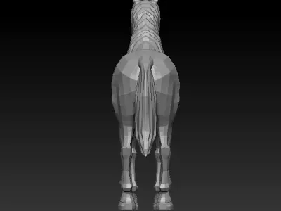 3D HORSE LOWPOLY Low-poly 3D model
