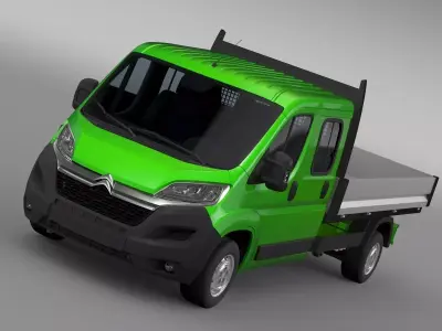 Citroen Relay Crew Cab Truck 2017 3D model