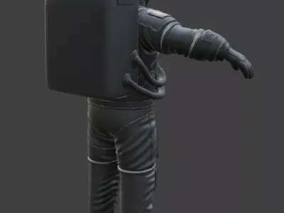 Realistic Astronaut Space Suit 3D model get