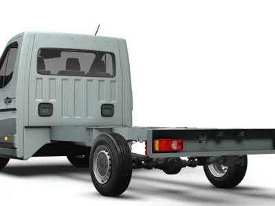 Nissan Interstar SingleCab L3 Chassis 2024 3D model