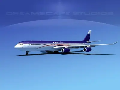 Airbus A340-600 Lan Chile 3D model