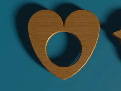 Wood Teether - Mordedor de madera Low-poly 3D model