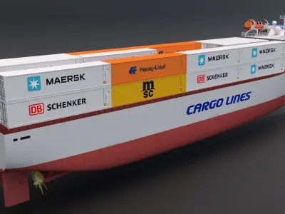 Cargo Ship Container 3D model