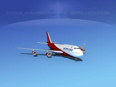 Boeing 747-400 Armcorps Cargo 3D model