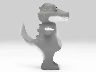 Character Dinosaurus T-rex Lowpolys Rigged  Low-poly 3D model