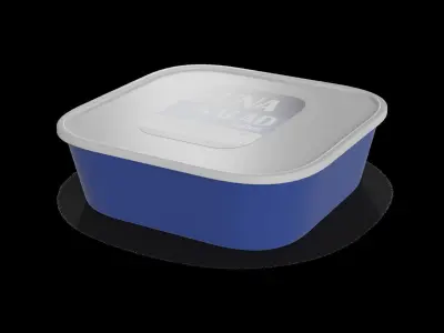 Snacks Tuna Salad Low-poly 3D model