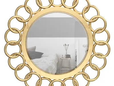 Jet Set Round Mirror 3D model