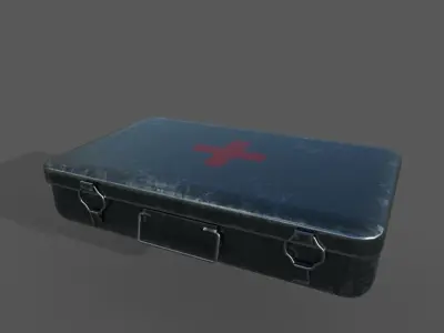 medical box Low-poly 3D model