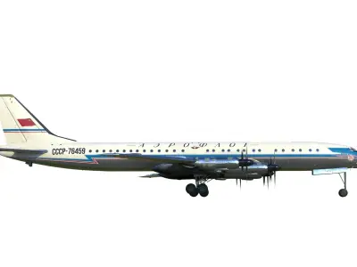 Tupolev Tu-114 3D model