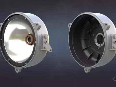 Soviet Military Lights High-Poly Collection 3D model