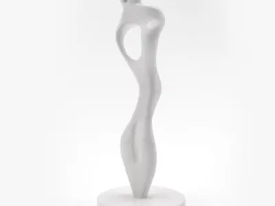 Henry Moore Inspired Sculpture 3D model
