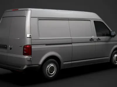 Volkswagen Transporter Van L2H2 T61 2020 3D model