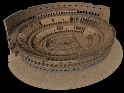Colosseum - PBR - Textured Low-poly 3D model