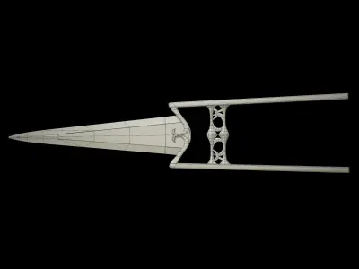 HIE Clean Katar N1 Low-poly 3D model